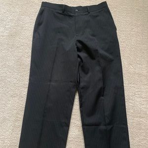 Perry Ellis Black Stripe Dress Pants, Suit 34/32